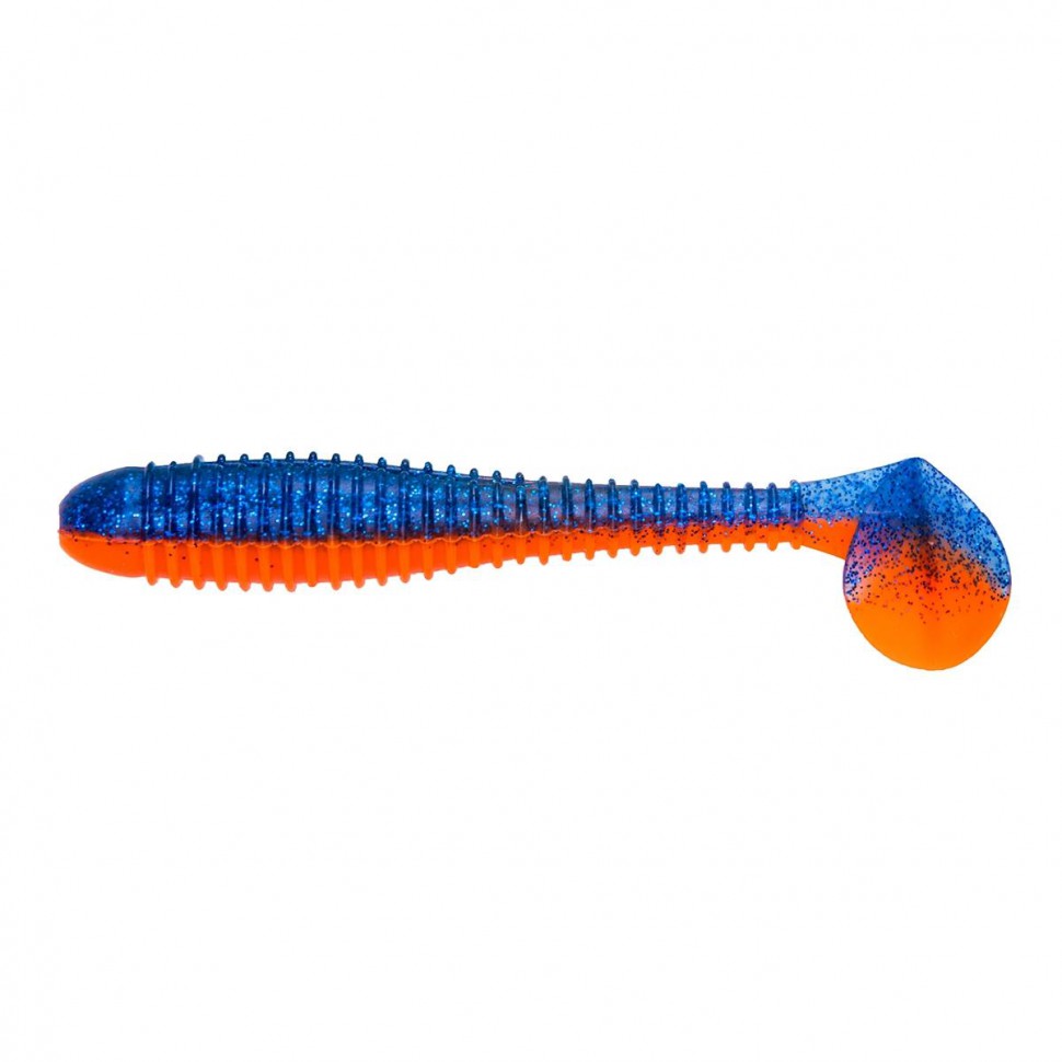 Виброхвост Helios Catcher 2,75"/7 см, цвет Star Blue & Orange 7 шт HS-1-044 , 